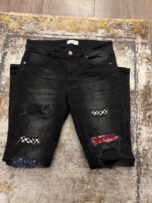Blugi slim fit negri