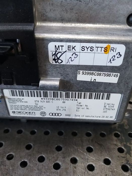 Display navigatie audi a5 8t 8t0919603c