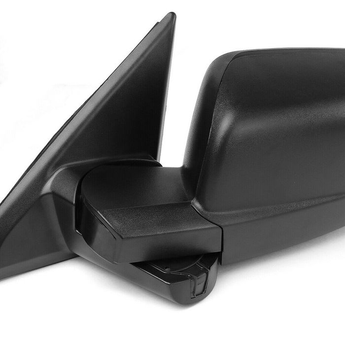 Oglinda usa exterioara Dodge RAM (DS/DJ), 2010-2012, SRLine Polonia, partea stanga/dreapta, reglare electrica; carcasa neagra; incalzit; geam cromat; 10 gauri / 2 pini+ 10 gauri / 7 pini; lungime, cu semnalizare; cu foot lamp