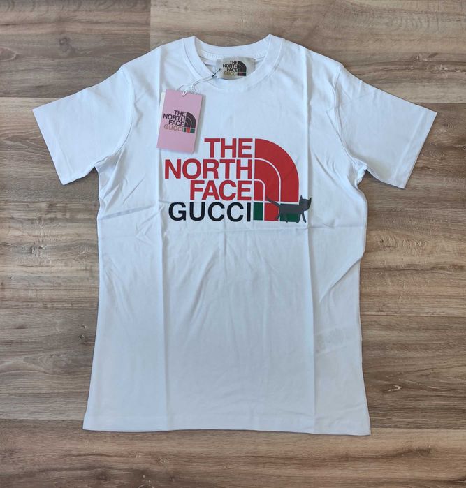 Тениска нова мъжка блуза фланелка The North Face Gucci памук котка