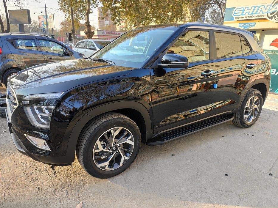 Парог площадка для Хундай Крета 21 года 3х видов