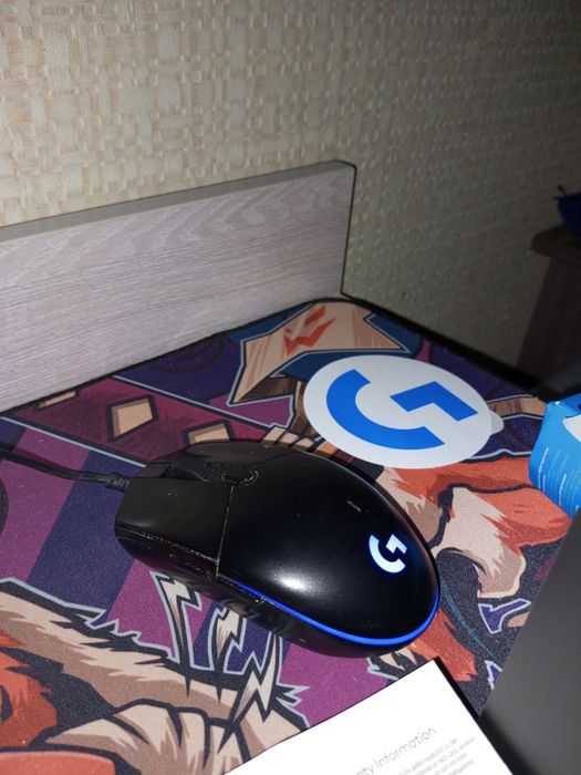 Компьютерная мышь logitech g102 lightsync чёрная б/у