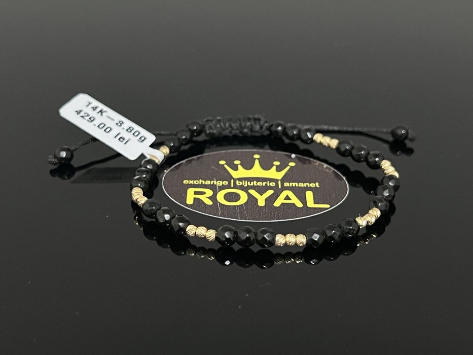 Bijuteria Royal CB : Bratara snur bile aur 14k 585   3,80 gr