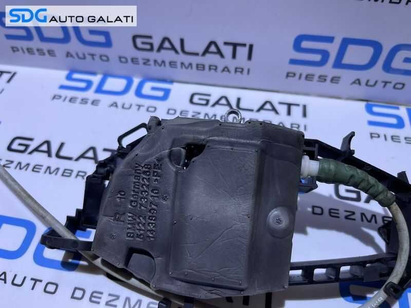 Suport Maner Interior cu Sufa Cablu Tija Broasca Incuietoare Usa Portiera Dreapta Spate BMW Seria 3 F30 F31 2011 - 2019 Cod 7332268 51227332268