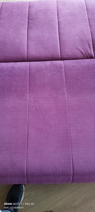 Разтегателен Диван Розов със 4-тири възглавници