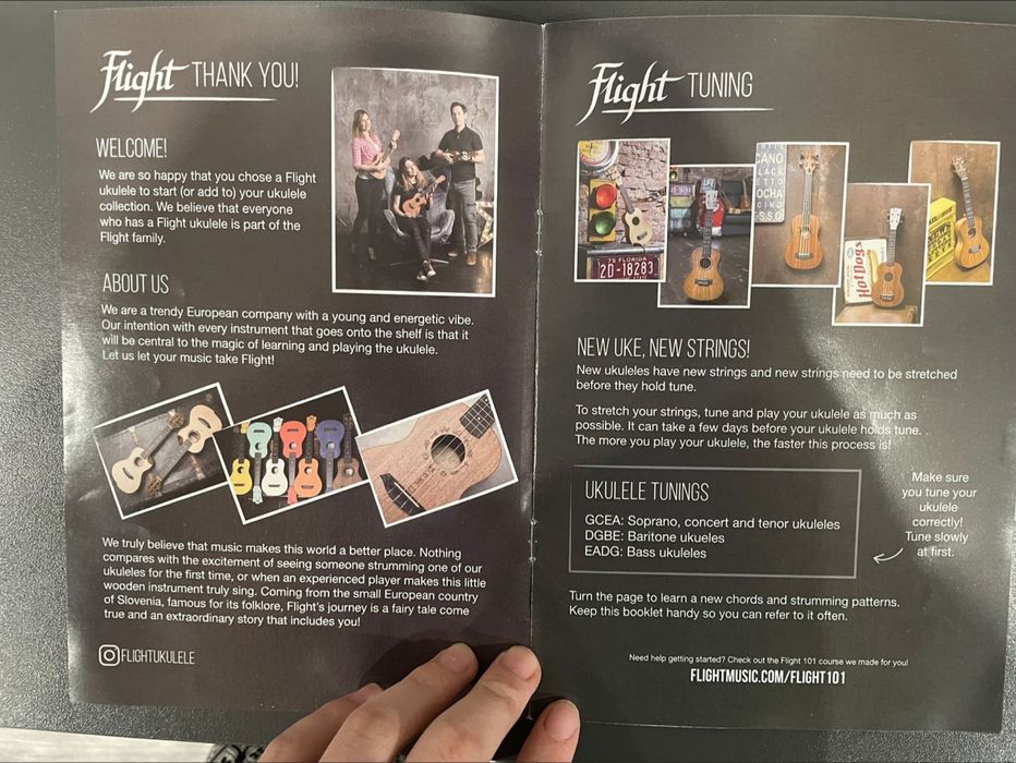 черная укулеле terris