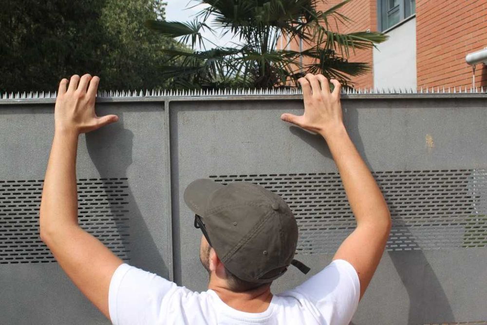 protectie gard anti-porumbei  anti-pasari banda inox TEPI ANTIEFRACTIE