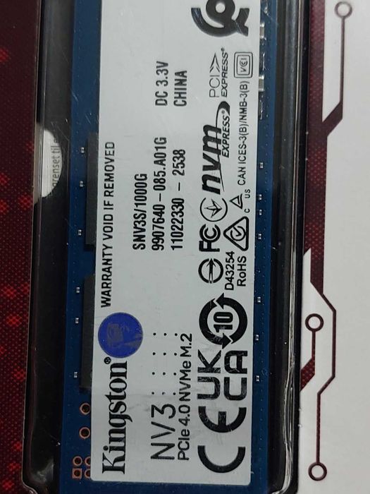 1TB M.2 NVMe Kingston NV3 (Нов с гаранция)