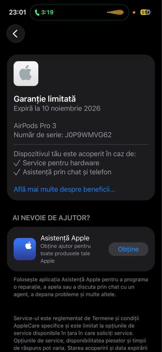 Căști AirPods Pro 3 ANC noi, sigilate