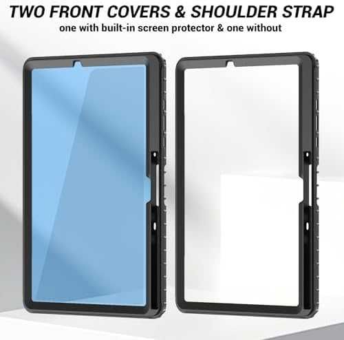 Нов Прозрачен калъф Galaxy Tab 10.9/11 360° стойка, държач за писалка