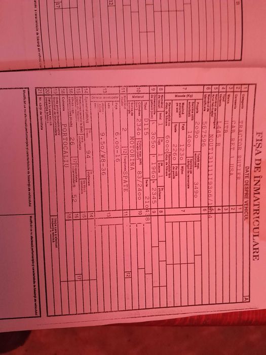 Tractor utb 445 cu carte CIV