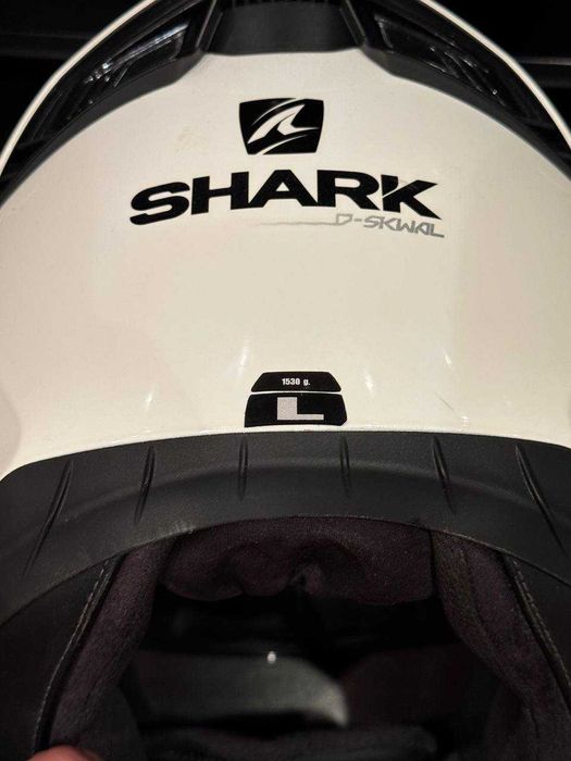 Каска за мотор L размер SHARK D-SKWAL 2 WHITE AZUR Моторна екипировка