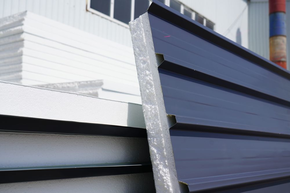 Сендвич панел том ва девол учун ангар склад