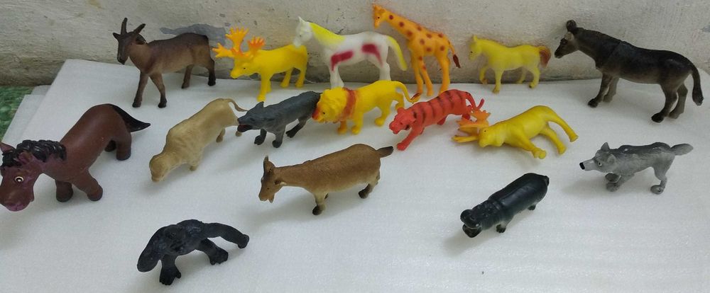 Игрушки - животные (16шт.), цена за все