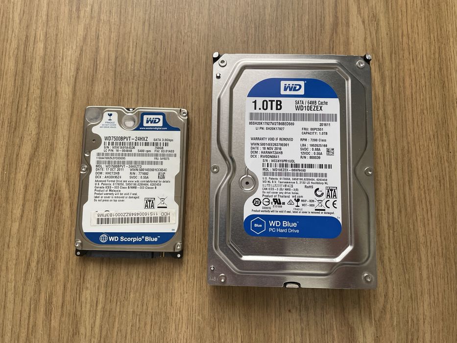 HDD WD 1TB 750gb