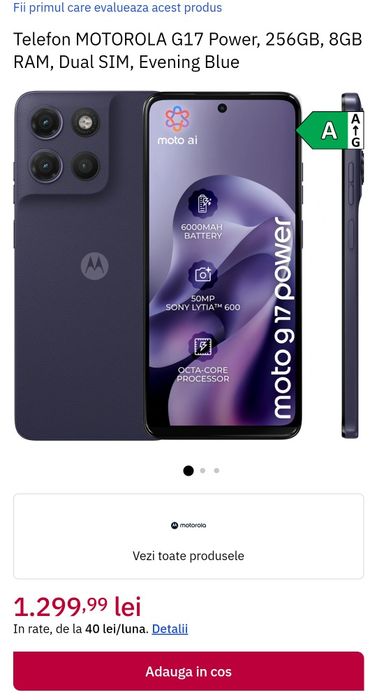 Motorola g17 power telefon