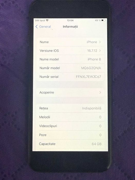 telefon pentru piese iphone SE 2 - 64 GB - poze reale