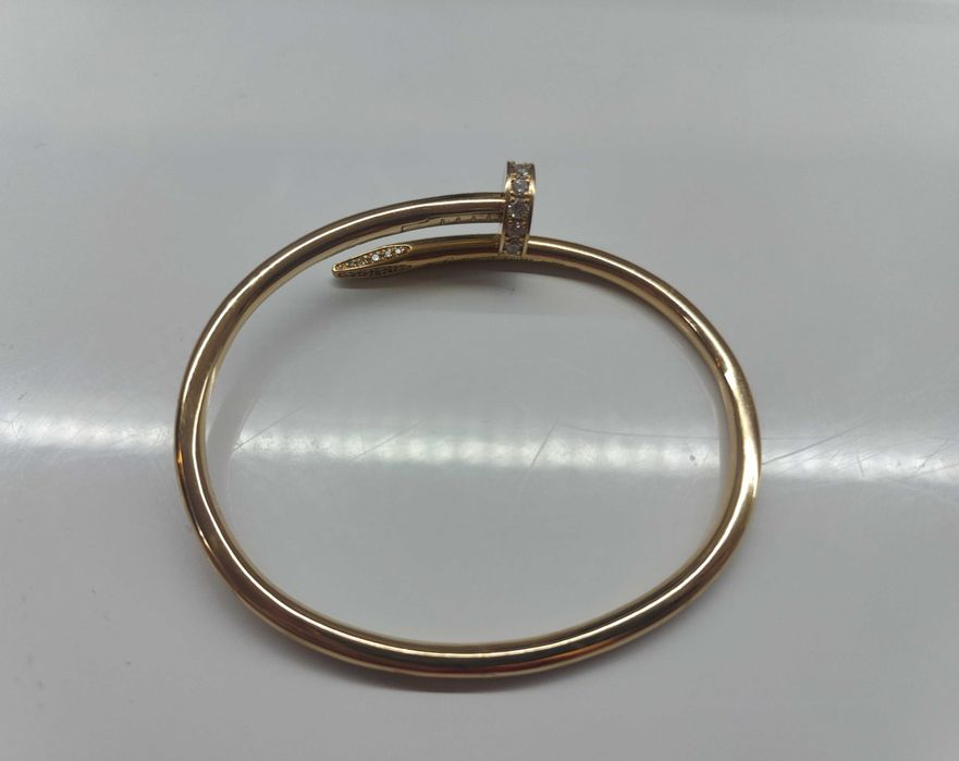 Cartier Juste on clou yellow gold 32 диаманта размер 17