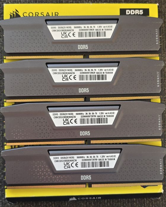 Memorie Ram 128gb DDr5 5600 Cl36 XMP 3.0 Amd Expo