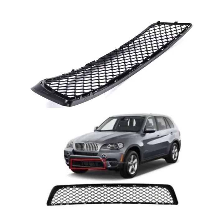 Решетка BMW E70 E71 X5 централна предна броня капак средна БМВ Х5 X6 решетка за броня декоративен панел OEM стил резервна част