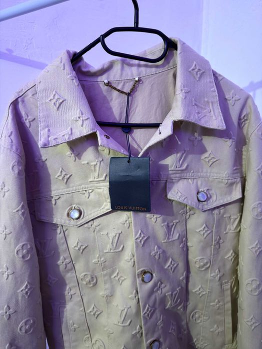 Jacheta Blugi Denim LV Crem