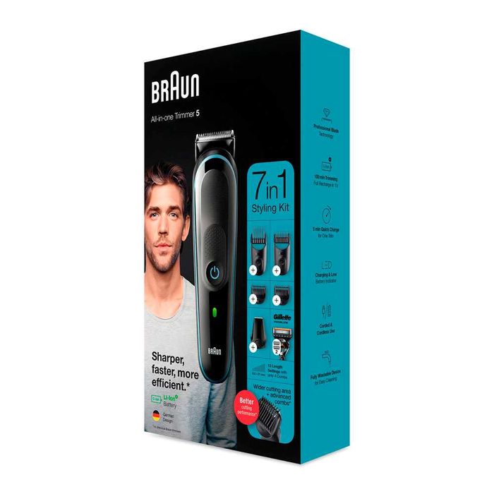 Триммер универсальный Braun MGK5345, 7-в-1 + Бритва Gillette