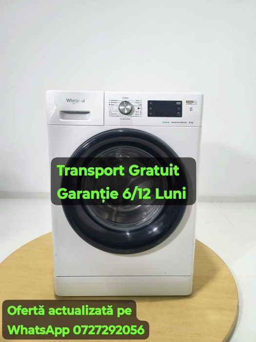 Masina de spalat rufe 8Kg WHIRLPOOL B266