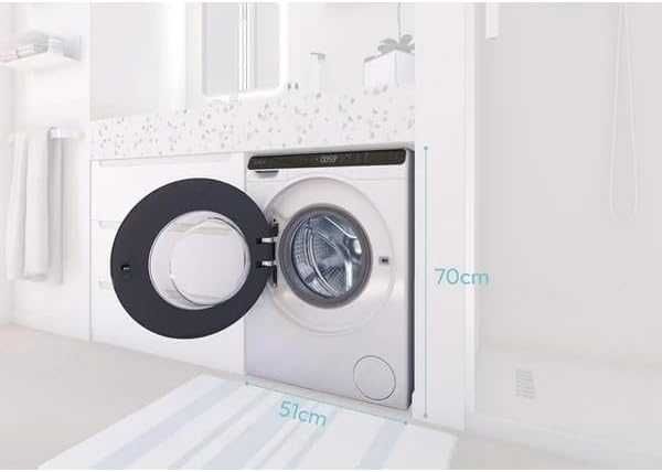 Нова 70 см малка/мини компактна инверторна пералня Candy ProWash 700 Mini CW50-BP12307WU-S  5 кг