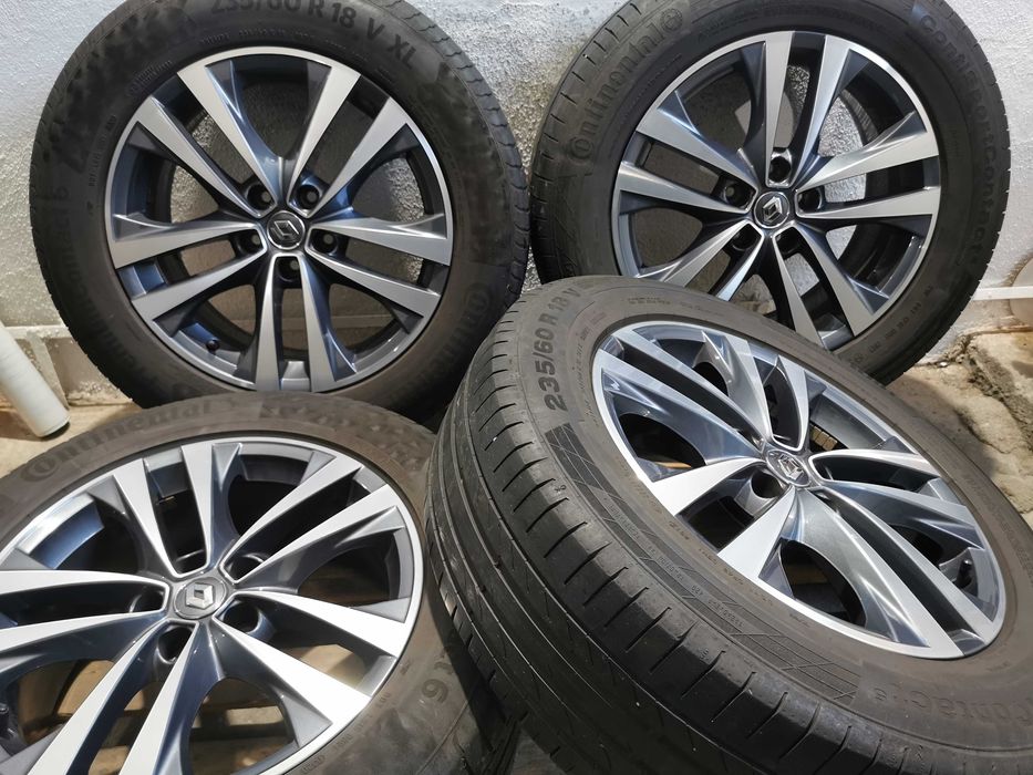 Jante Originale Renault Espace / Koleos R 18 cu anvelope de vara