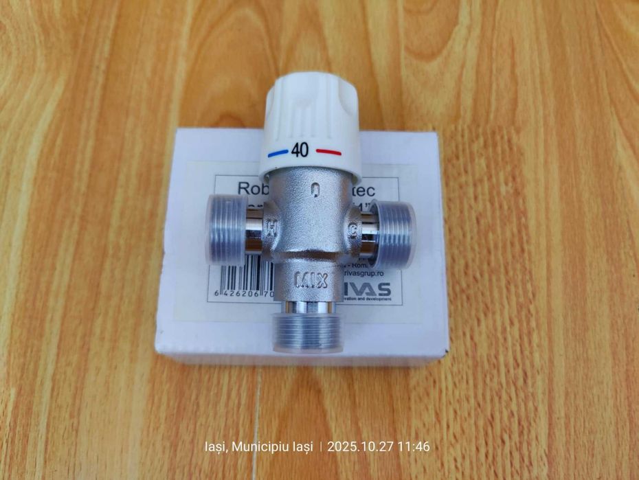 Robinet amestec termostat 3/4 inch, din alamă,(Super Ofertă).