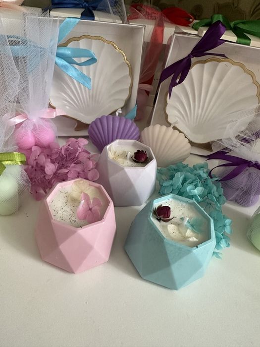 Бонбоньерка ракушка из гипса