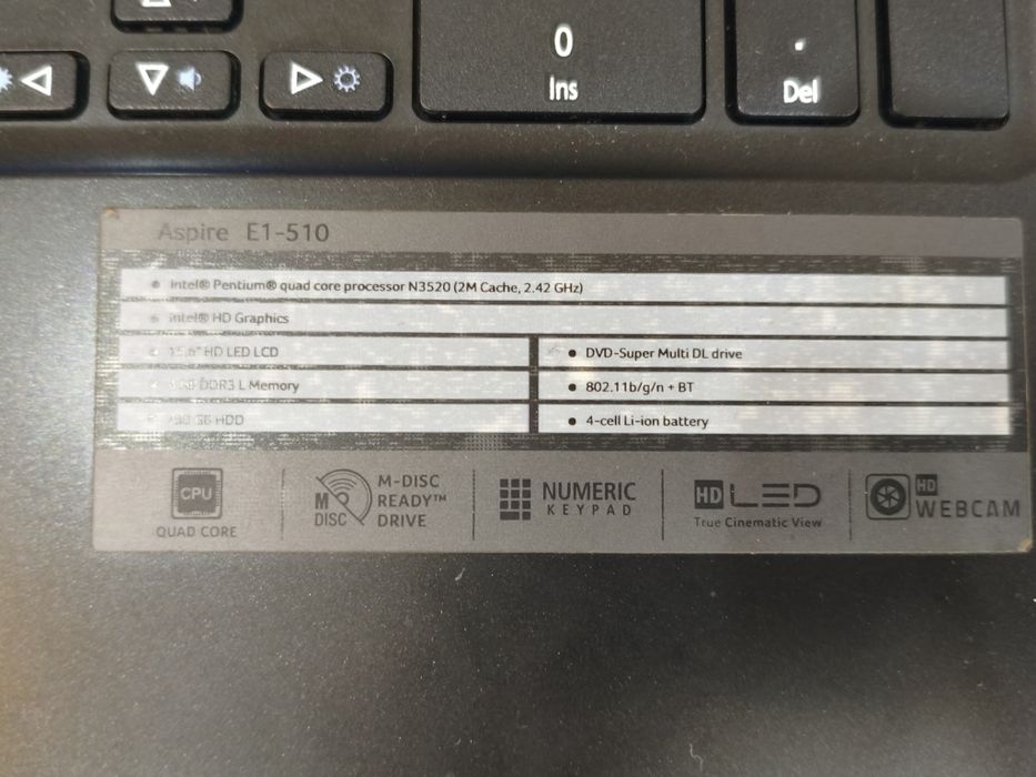 Acer Aspire E1-510, Офисный Ноутбук