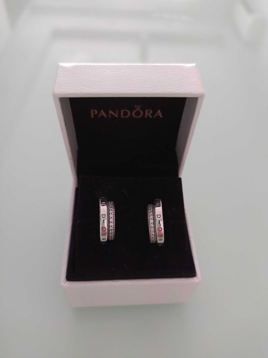 Сребърни обеци PANDORA/ПАНДОРА s925 ale + кутия