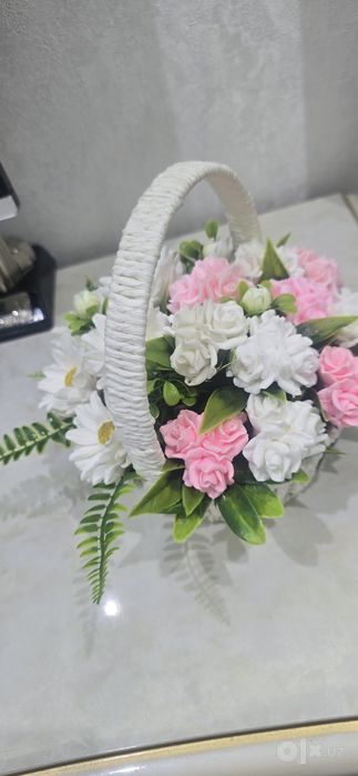 Цветы из мыло отличный подарок