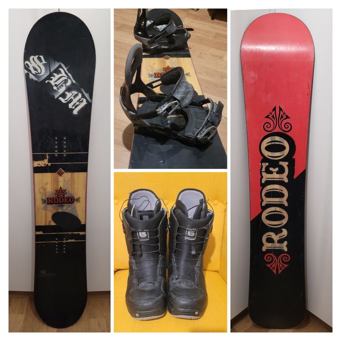 Placa snowboard 160 RODEO + legaturi VOLKL + boots BURTON 43.5
