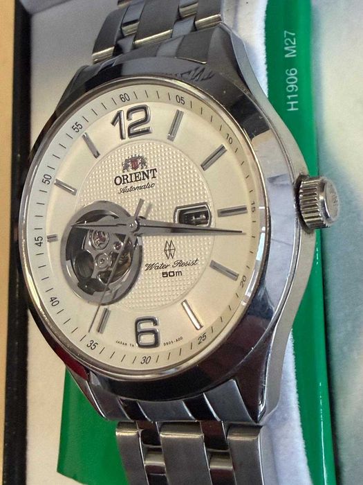 Ceas Orient Automatic Open Heart Cadran Alb