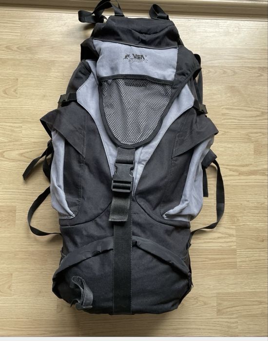 Rucsac de munte VSA 60 L gri negru