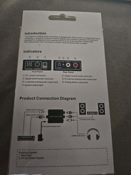 Convertor audio digital la analog