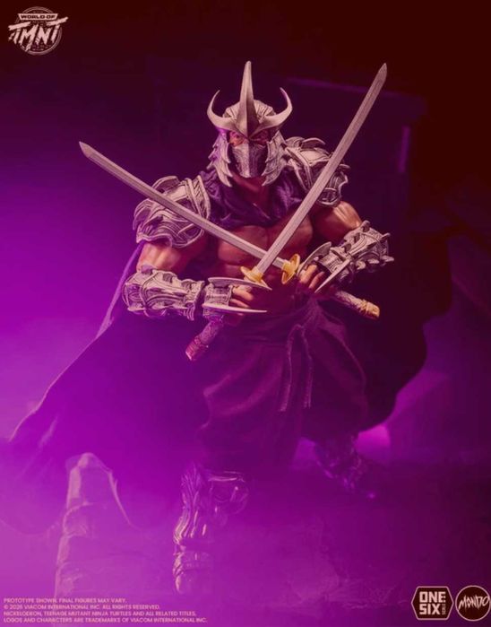 Шедьовър на Шрюдер . Shredder Mondo 1/6 scala 6 new and sealed