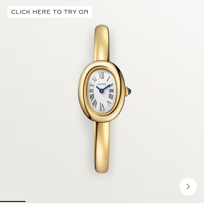 Часы Cartier Baignoire 16 рр