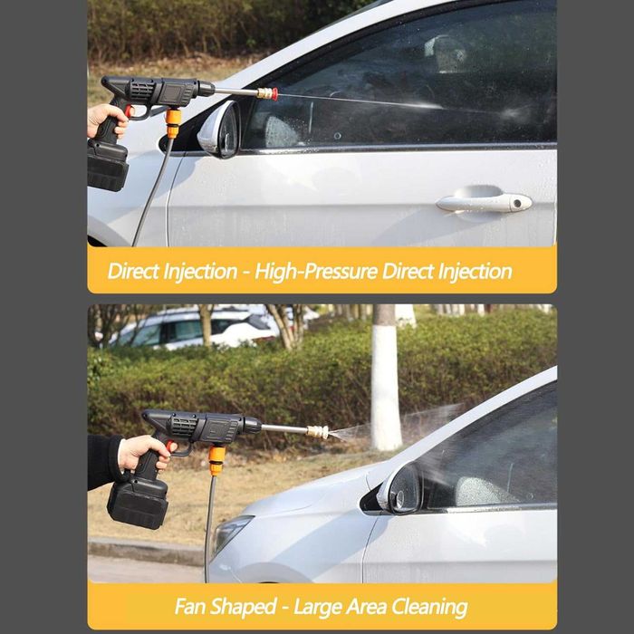 ПРОМО!! Акумулаторна Водоструйка 48V с 2 батерии 8Ah + Куфар , 30 bar