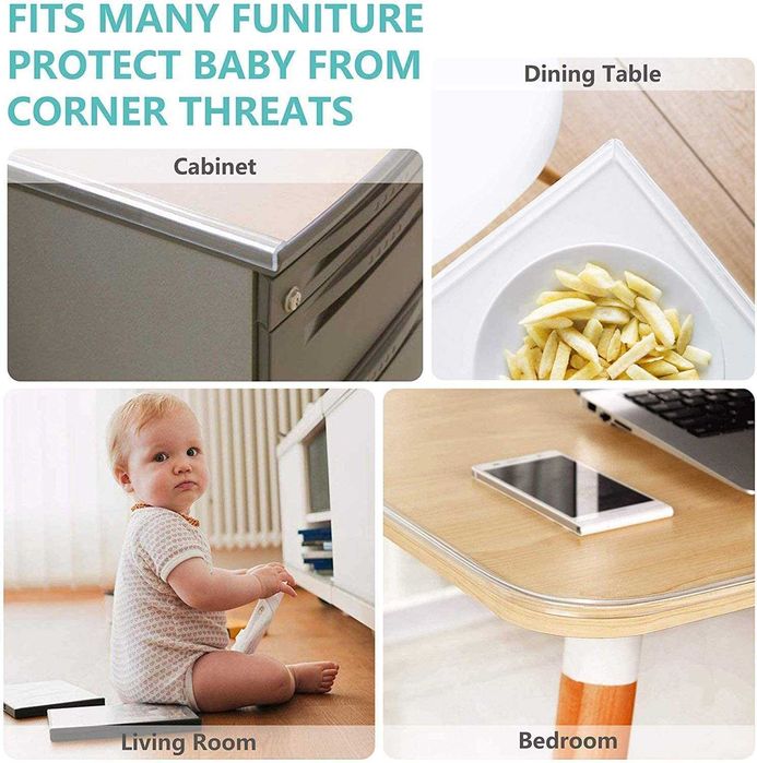 Нова силиконова лента 6 метра и ъглови протектори Предпазител за деца