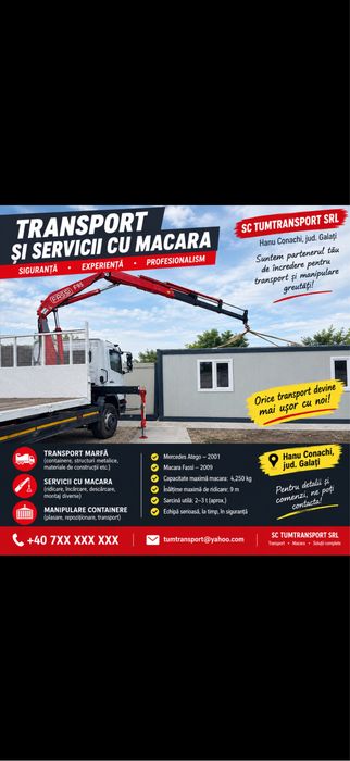 TRANSPORT AUTO MACARA confectii metalice CONTAINARE modulare Sigur siEFICENT!
