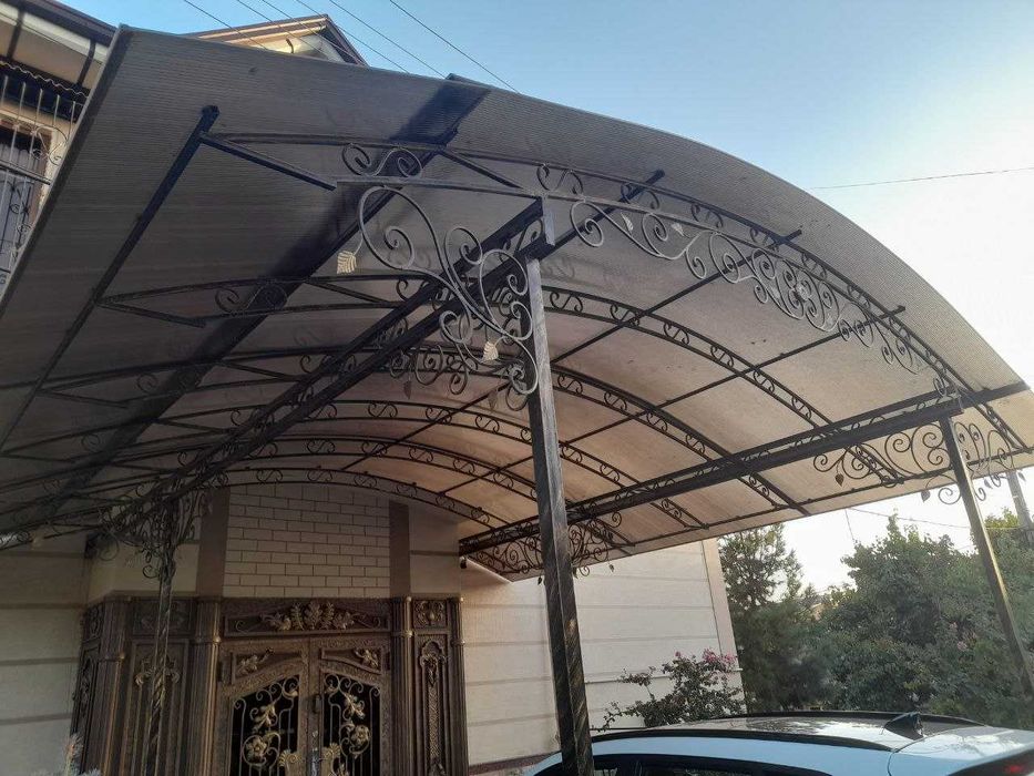 Metal reshotka perila besedka naves tez va sifatli qilamiz