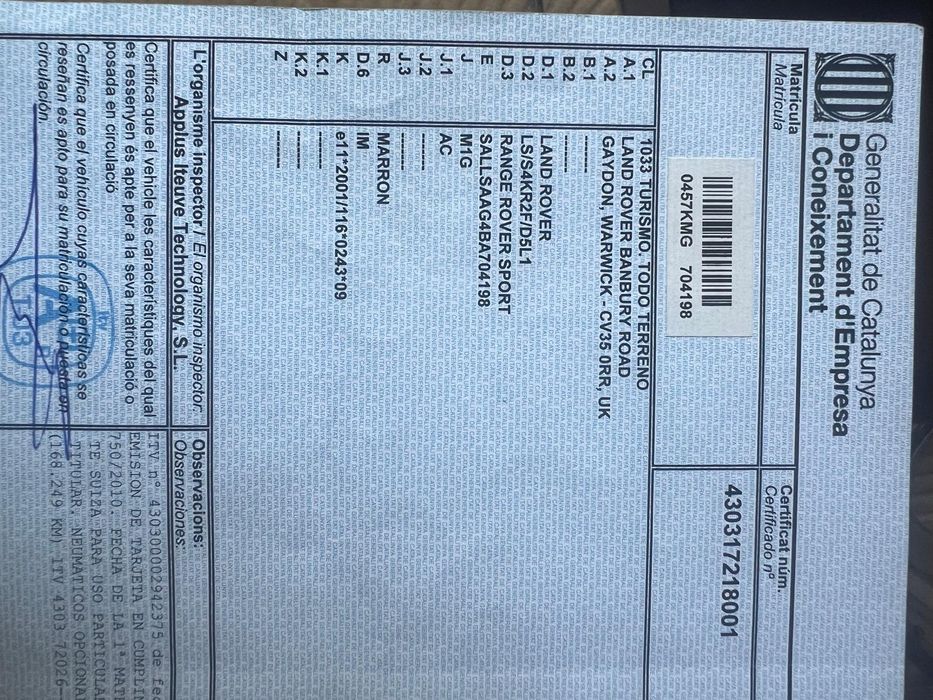 Vand Range Rover sport