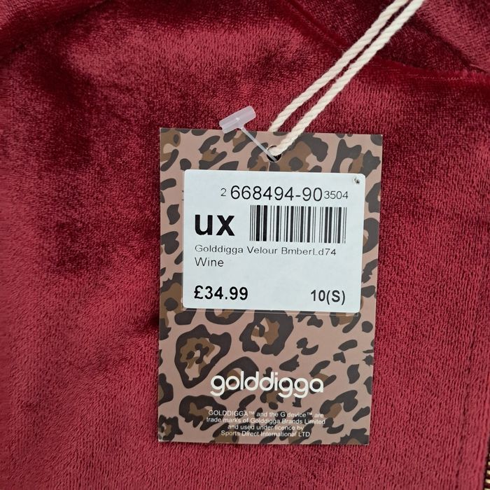 Дамски комплект кадифено горнище и панталон Golddigga Veloul, раз. - S