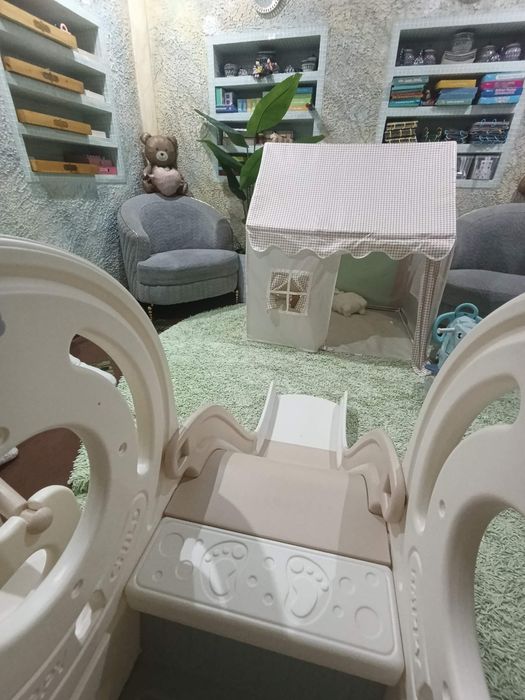 Игровой комплекс горка качеля