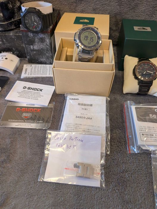 Разпродажба на часовници от лична колекция - Casio G-Shock, Pro Trek и Citizen
