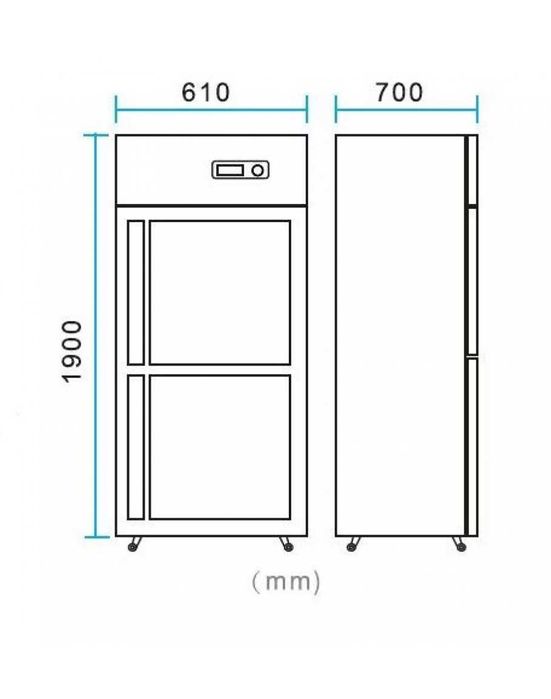 Хладилник с фризер професионален