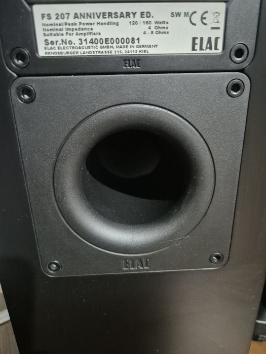 Elac FS 207.2 Anniversary Edition tweeter ribbon jet 3 boxe Top High End